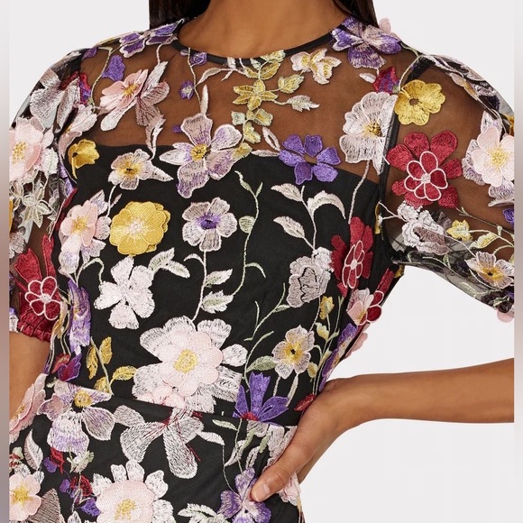 Milly Yasmin Floral Embroidery Dress - Picture 4 of 5